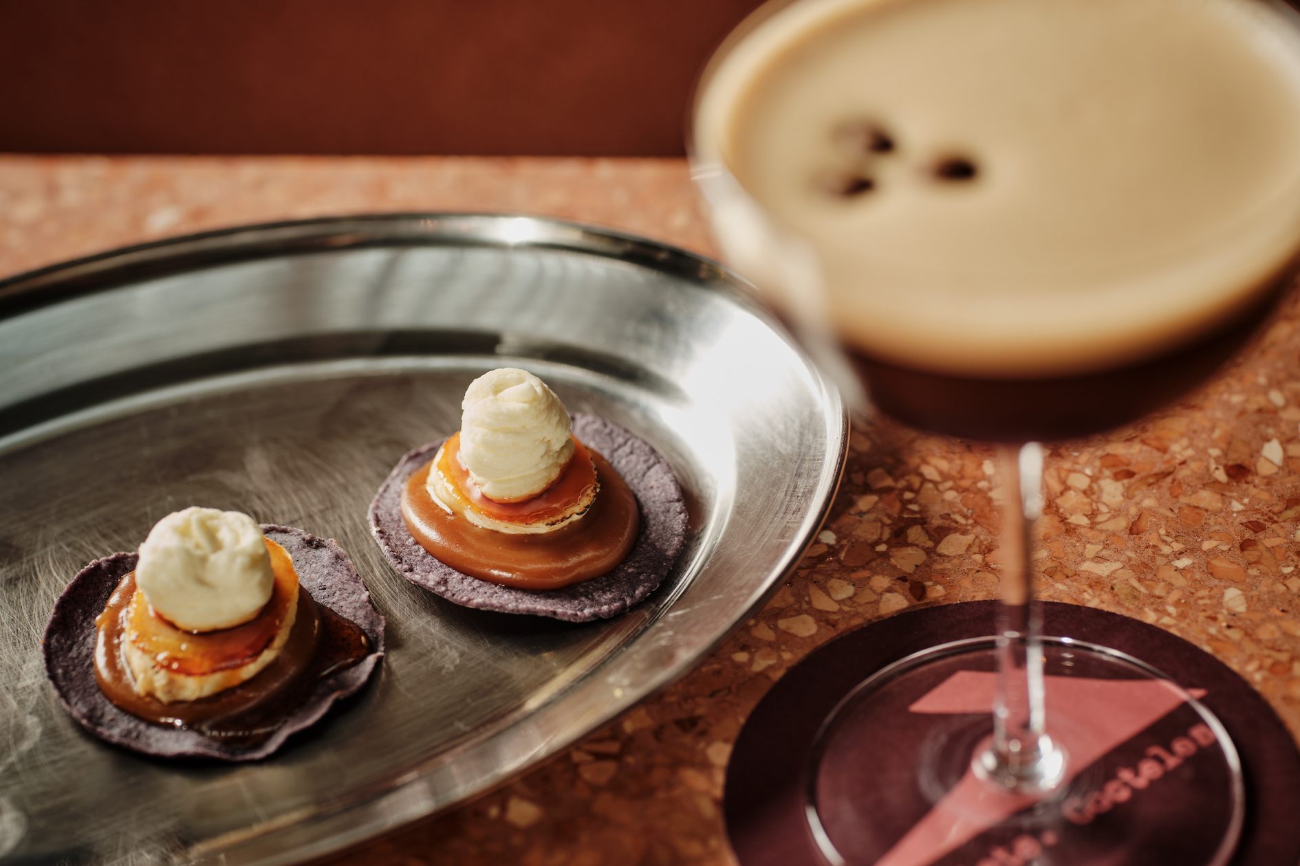 El Siete Dessert Tostadita + Espresso Martini hero
